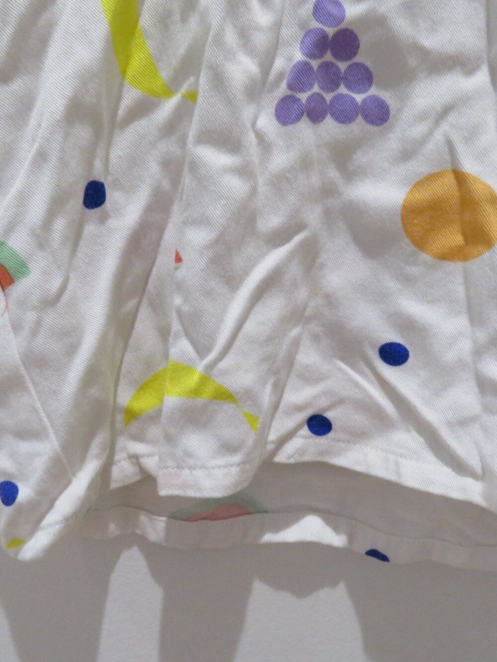 DUSEN DUSEN Fruit Stand Cropped Shirt Top XS Novelty Abstract Avant Garde - Picture 6 of 13
